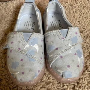 Toms Blue Velcro Ons